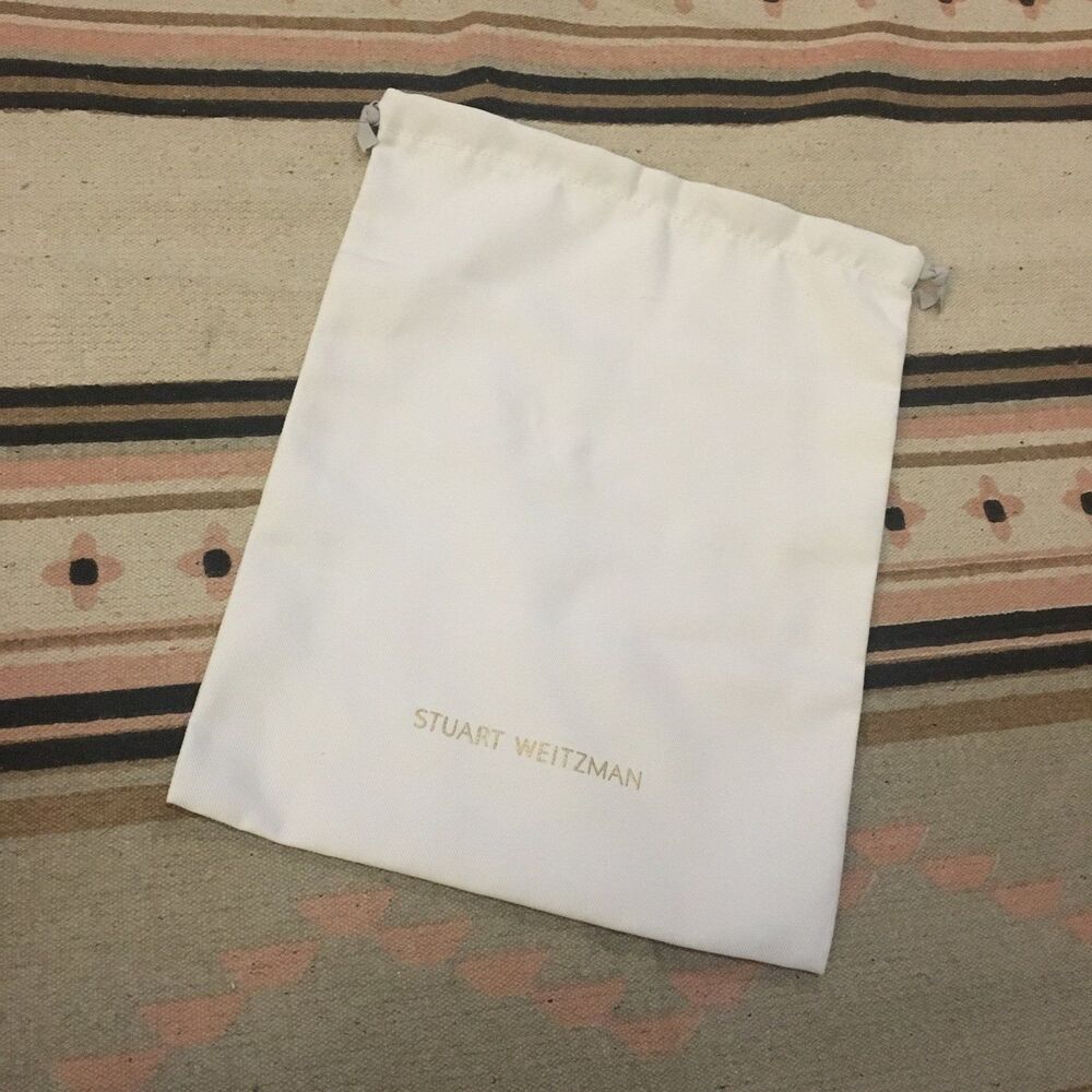 Stuart Weitzman white drawstring Dustbag 
14” x 11” Garment bag New - never used